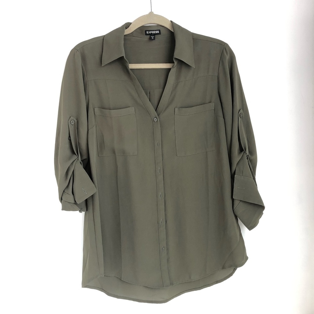 Express Button Down Top